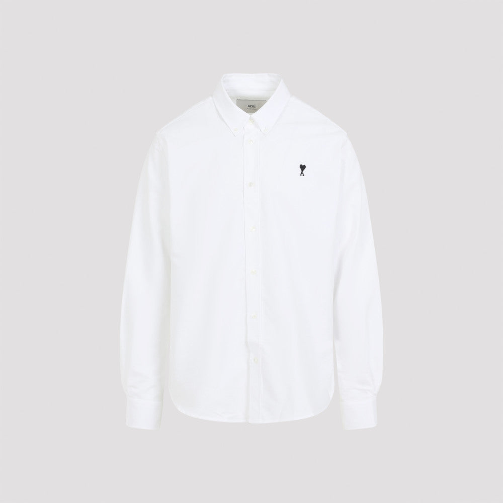 White Button Down Logo Shirt 2
