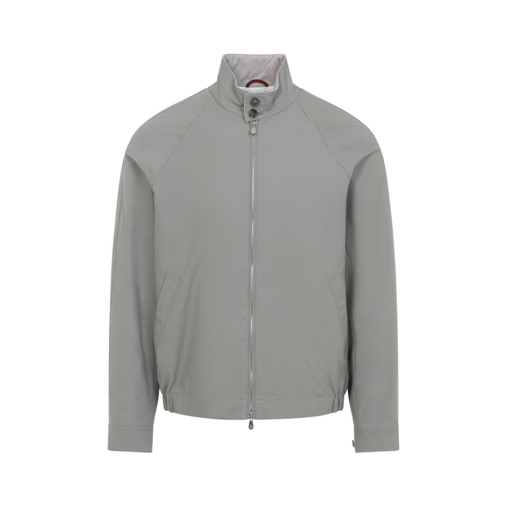 Green Mock Collar Jacket 1