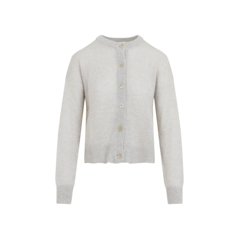 Ivory Knitted Crew Neck Sweater 1