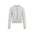 Ivory Knitted Crew Neck Sweater 1