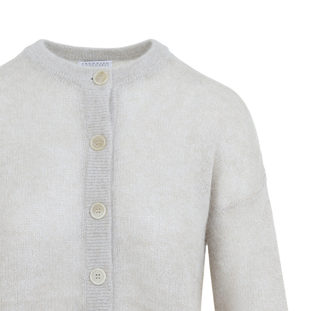 Ivory Knitted Crew Neck Sweater 3