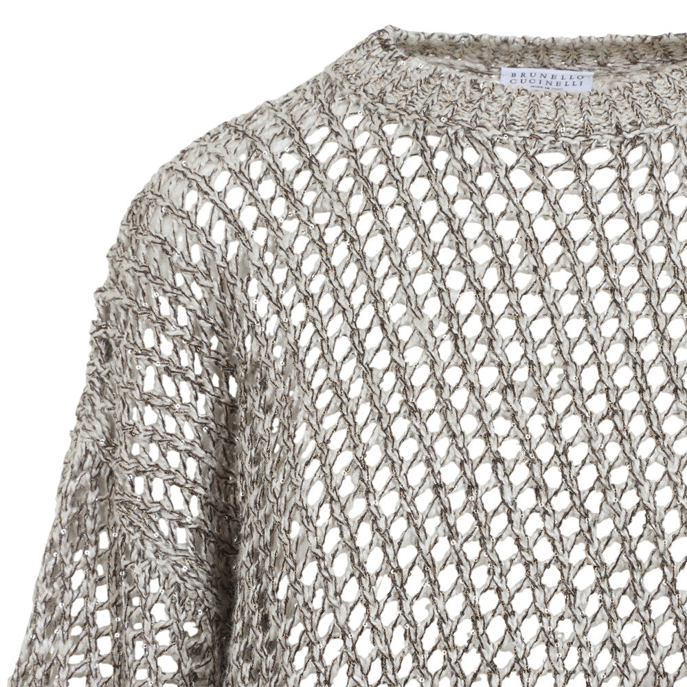 Grey Knitted Crew Neck Sweater 3