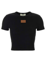 Black Logo Crew Neck Top 1