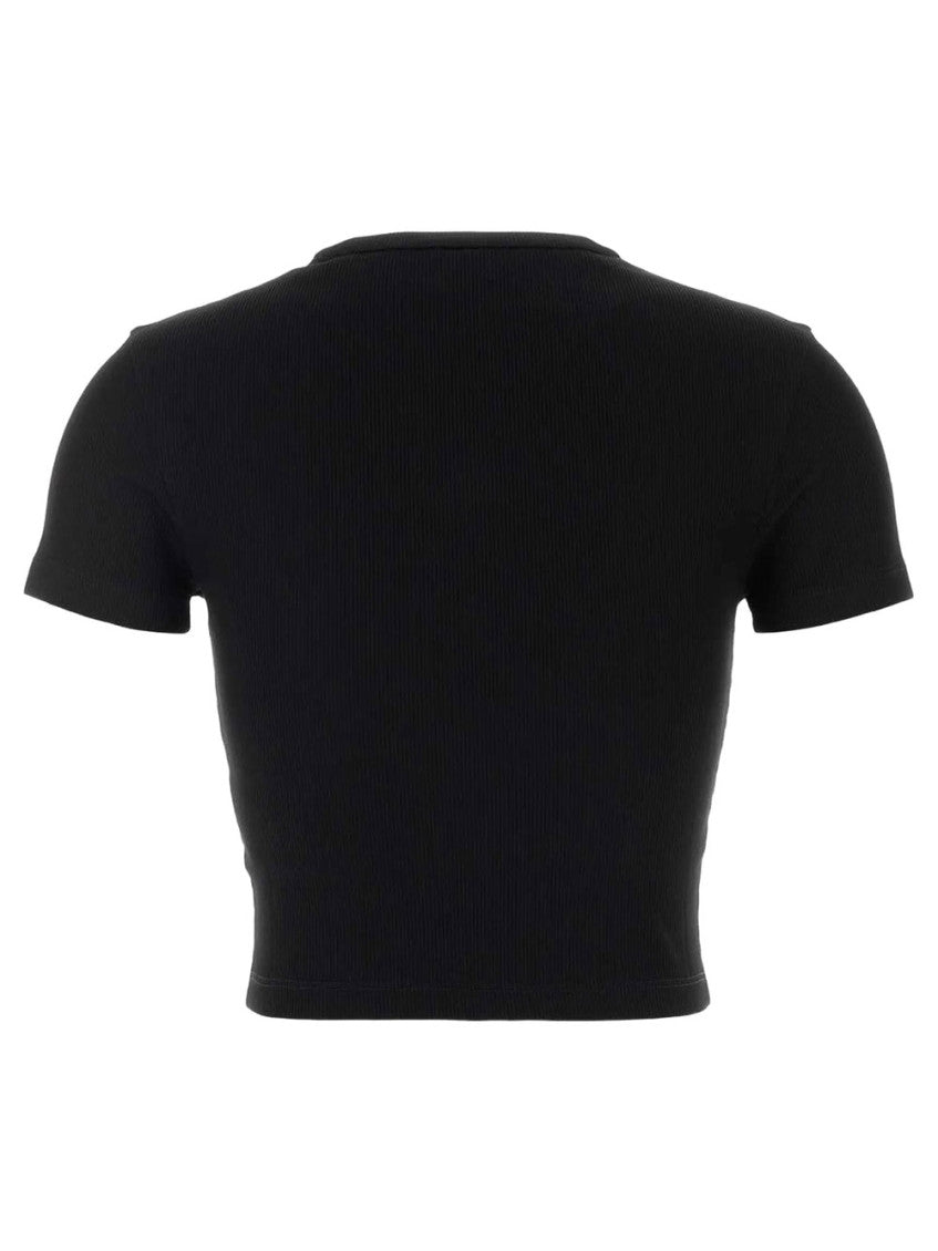 Black Logo Crew Neck Top 2