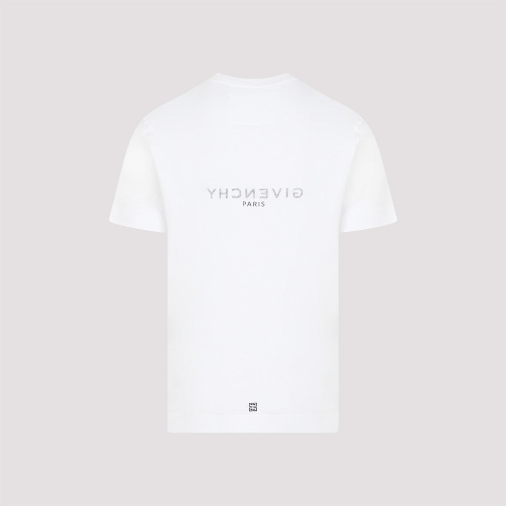 White Round Neck T-Shirt 4