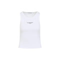 White Logo Sleeveless Top 1