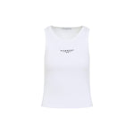 White Logo Sleeveless Top 1