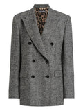 Multicolor Double-breasted Chevron Blazer 1