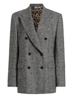 Multicolor Double-breasted Chevron Blazer 1