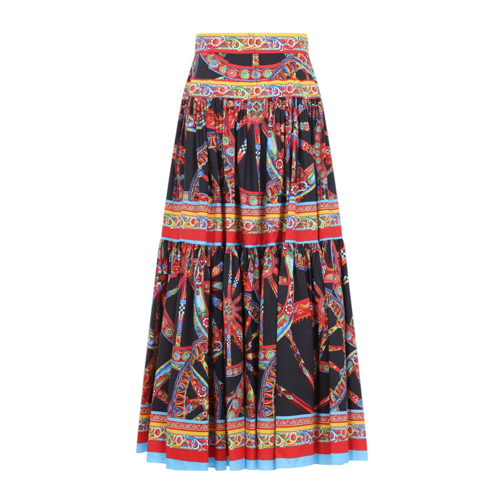 Multicolor Printed Maxi Skirt 2
