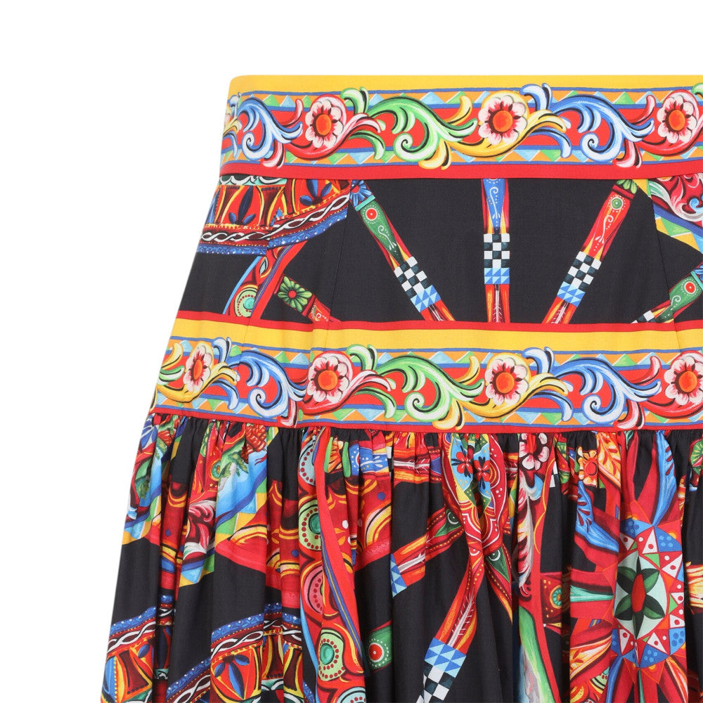 Multicolor Printed Maxi Skirt 3