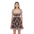 Multicolor Sweet Heart Neck Mini Dress 1