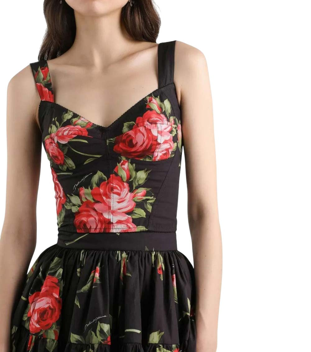 Multicolour Sweetheart Neck Top 4