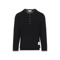 Black Full Sleeves Henley T-Shirt 1