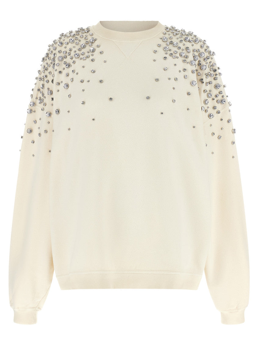 White Crew Neck Sweatshirt 1