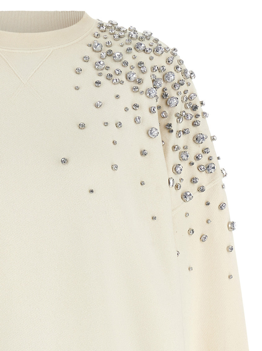 White Crew Neck Sweatshirt 3