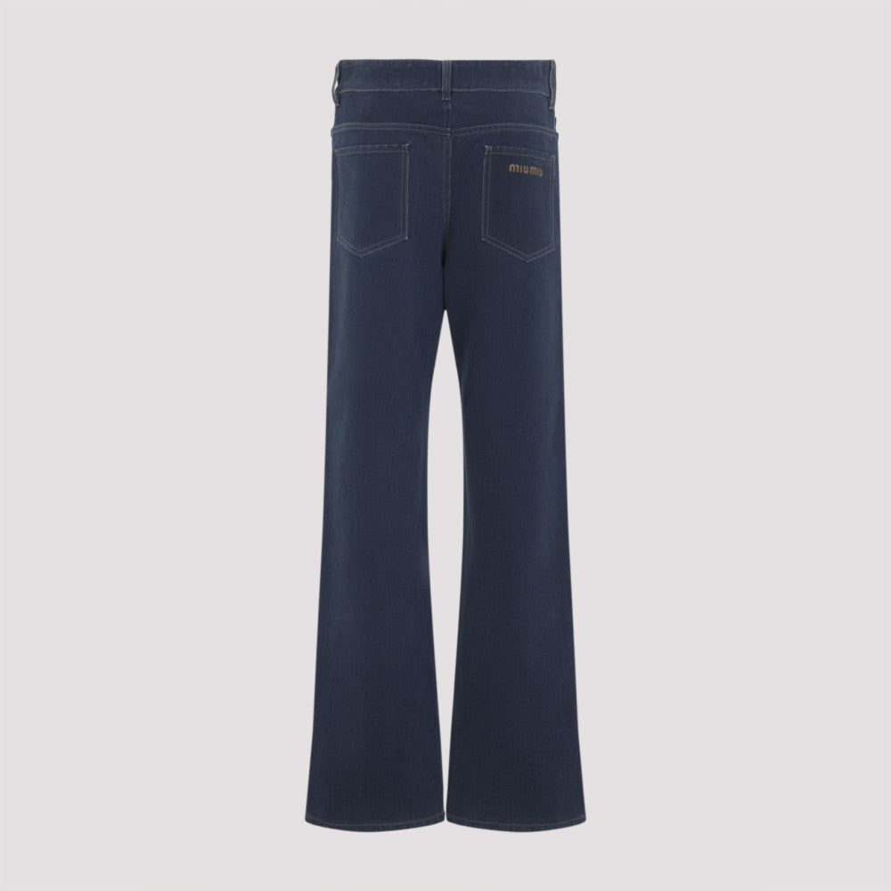 Blue Straight Jeans 4