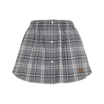 Grey Checkered Skirt 1