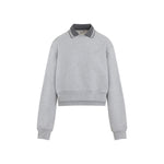 Grey Collar Logo Sweatshirt 1