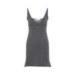 Grey Wool Mini Dress 1