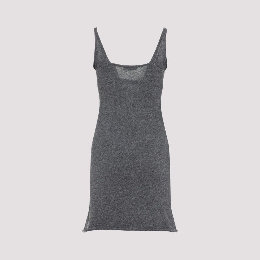 Grey Wool Mini Dress 4