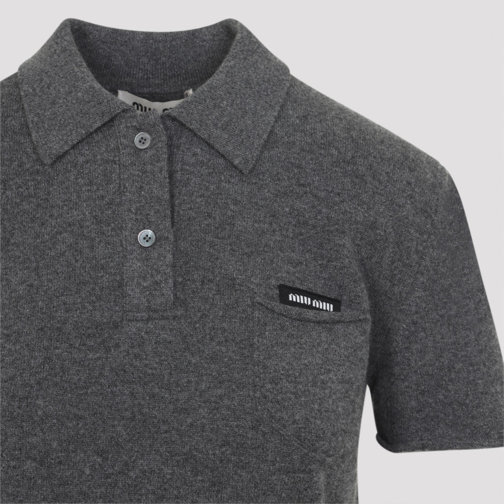 Grey Logo Polo 5