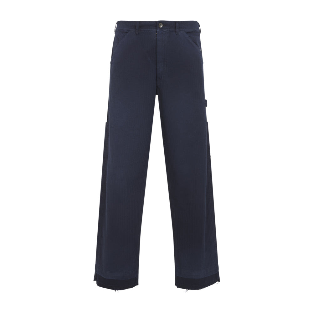 Blue 5 Pocket Cotton Jeans 1