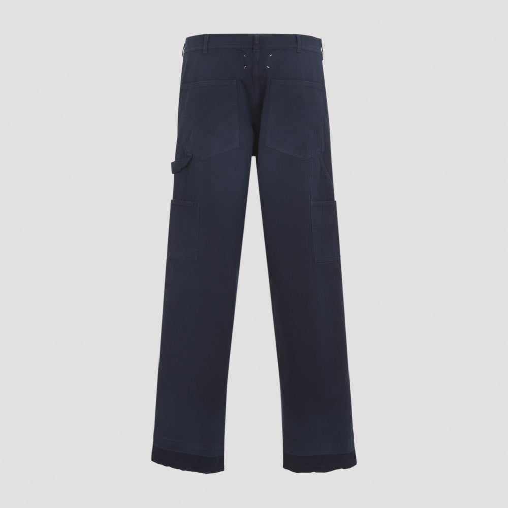 Blue 5 Pocket Cotton Jeans 4