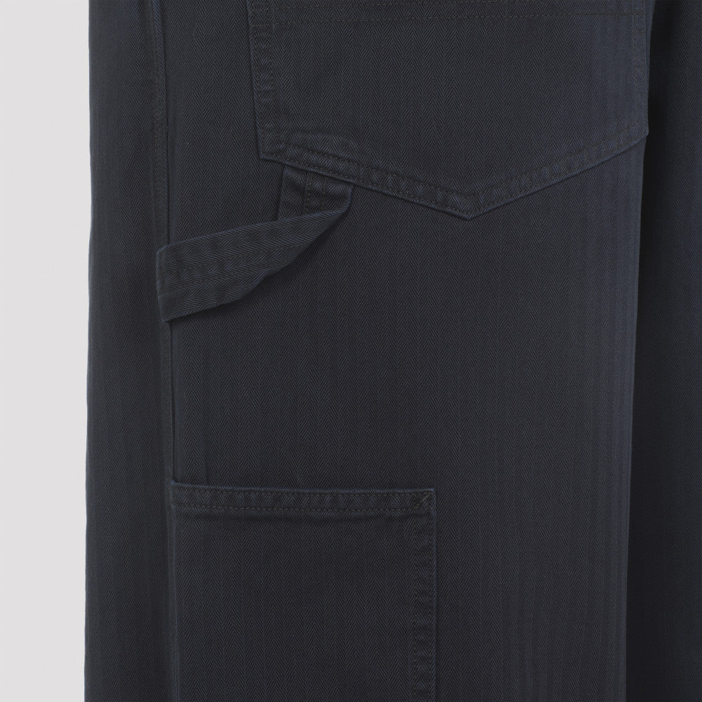Blue 5 Pocket Cotton Jeans 5