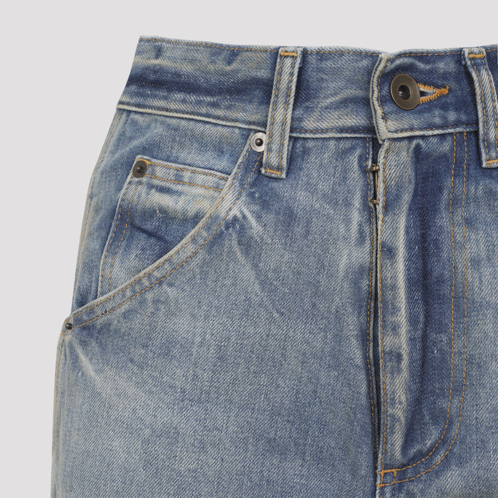 Light Blue Cotton Jeans 5