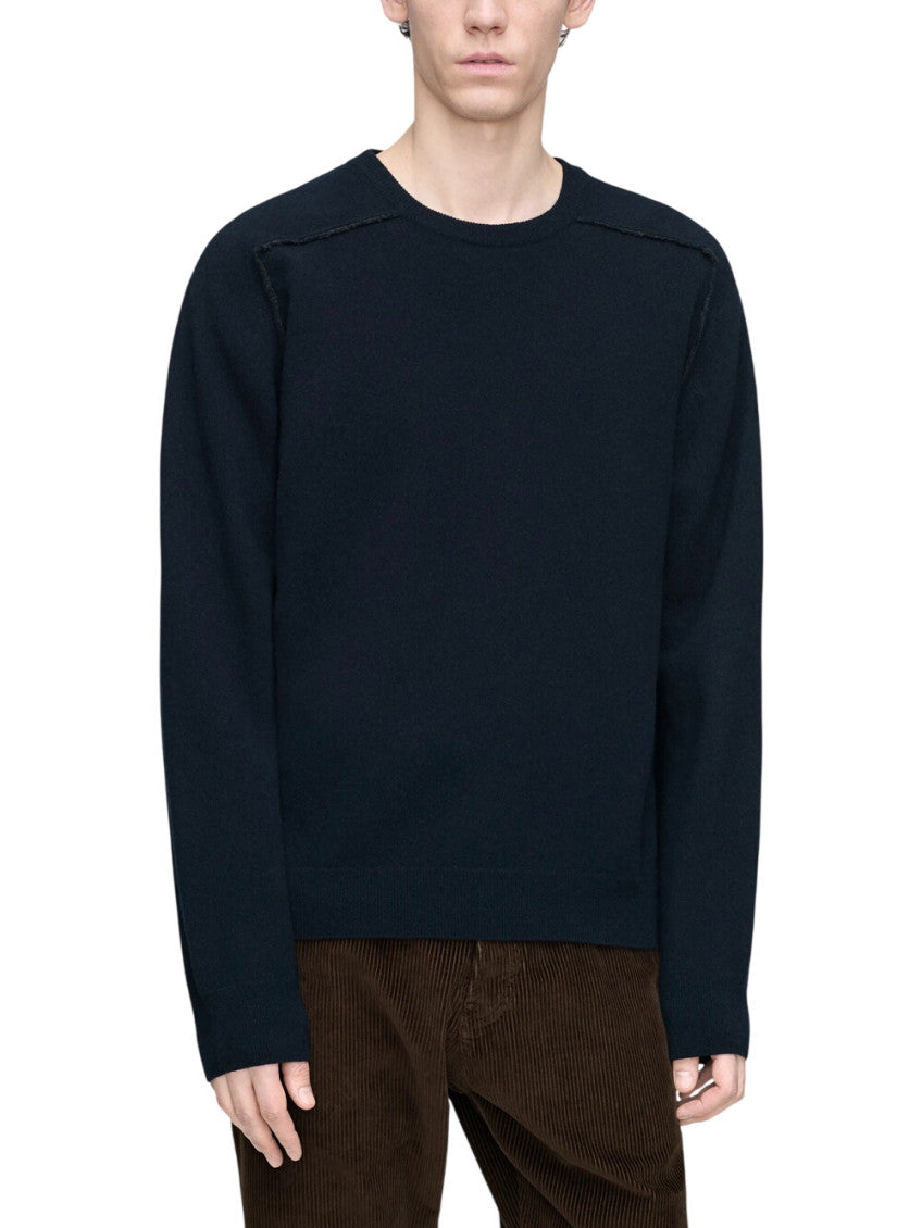 Navy Blue Crew Neck Sweater 2
