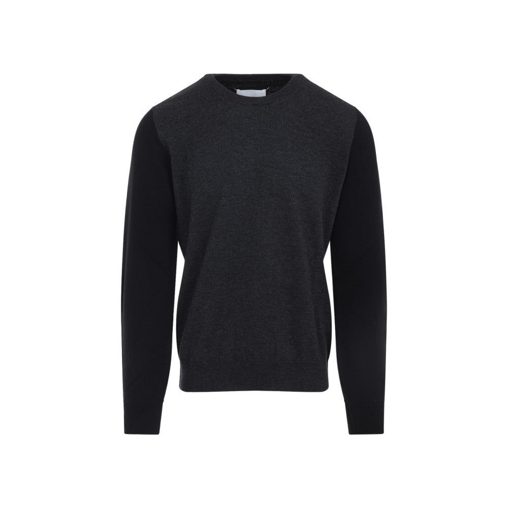 Grey Black Wool Sweater 1
