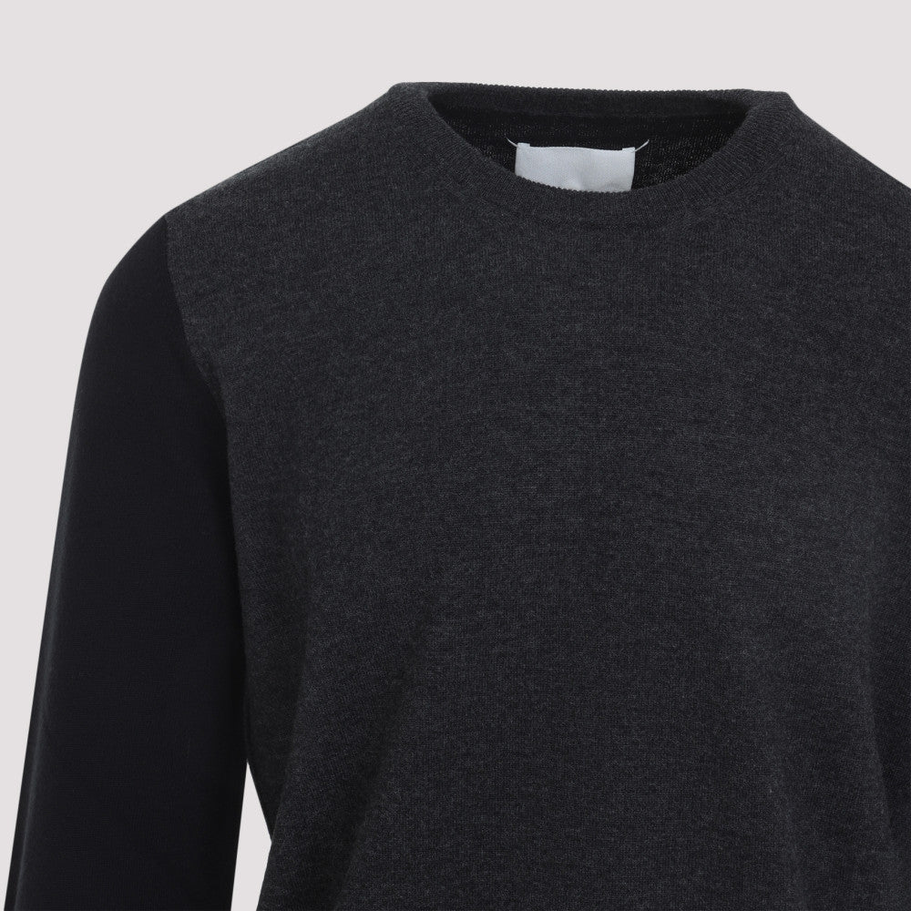 Grey Black Wool Sweater 5