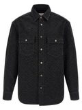 Black 'Laser Monogram Denim' Overshirt 1