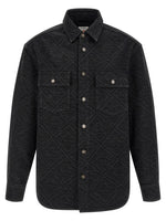 Black 'Laser Monogram Denim' Overshirt 1