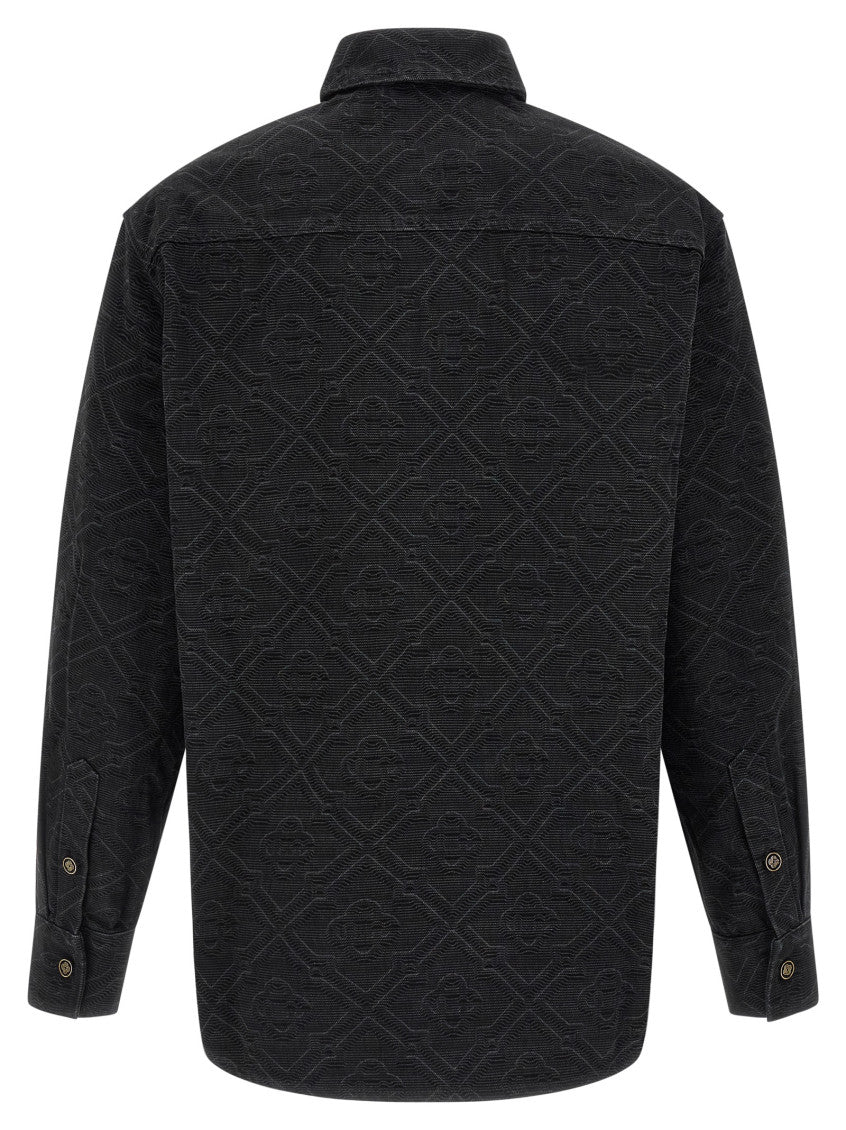 Black 'Laser Monogram Denim' Overshirt 2