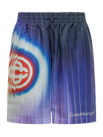 Blue Graphic Shorts 1