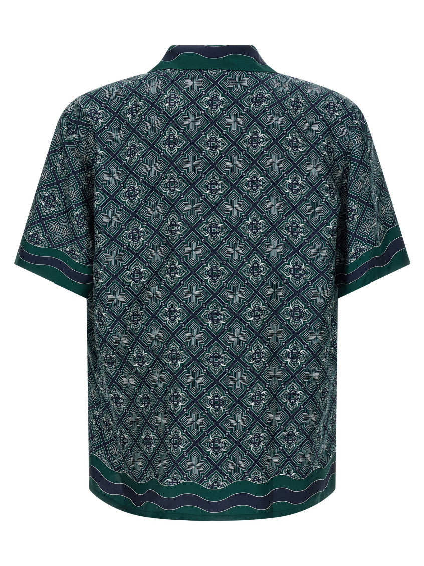 Green Relaxed Geometric Shirt 2