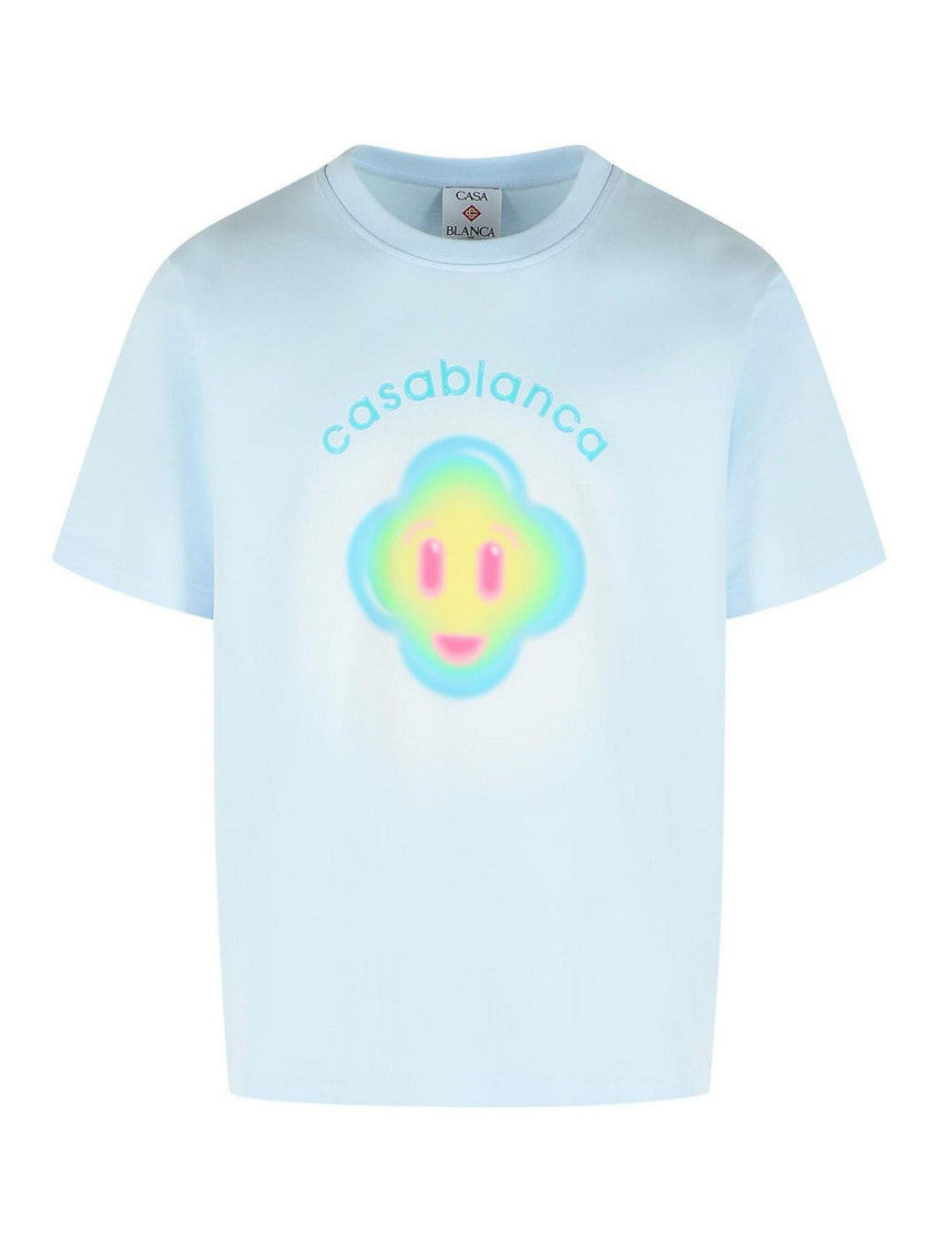 Pale Blue Printed T-shirt 1