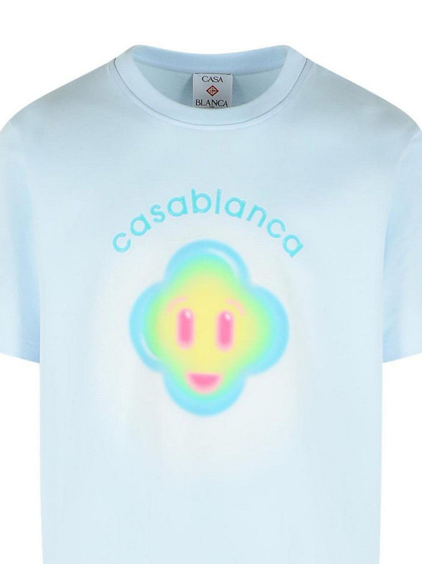 Pale Blue Printed T-shirt 3