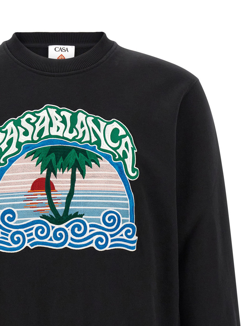 Black Crew Neck Sweatshirt 3