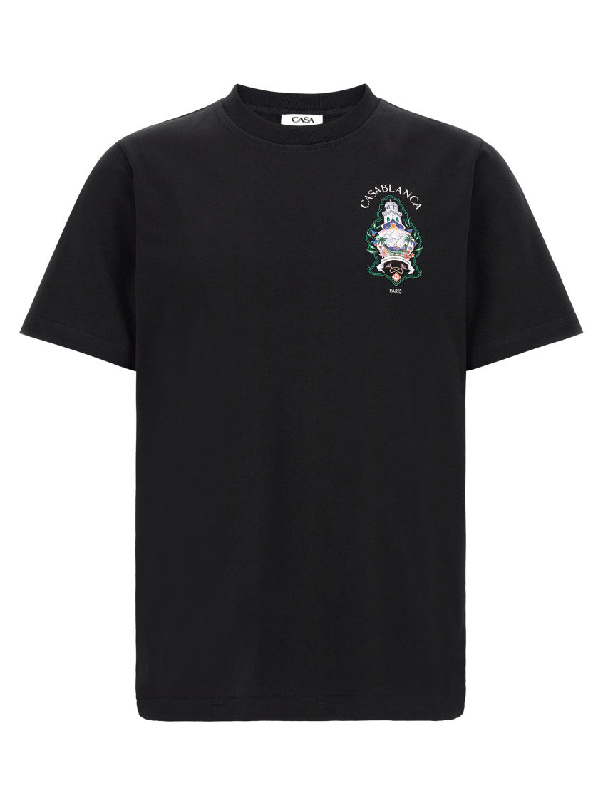 Black Graphic Crew Neck T-Shirt 1