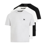 Multicolor Cotton Monogram Tripack Tee Sets 1