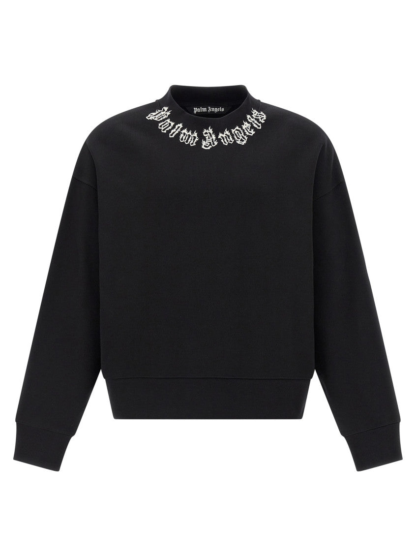 Black 'Neck Logo' Sweatshirt 1