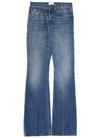 Blue Flared High Rise Jeans 1