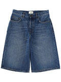 Denim Solid Shorts 1