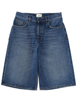 Denim Solid Shorts 1