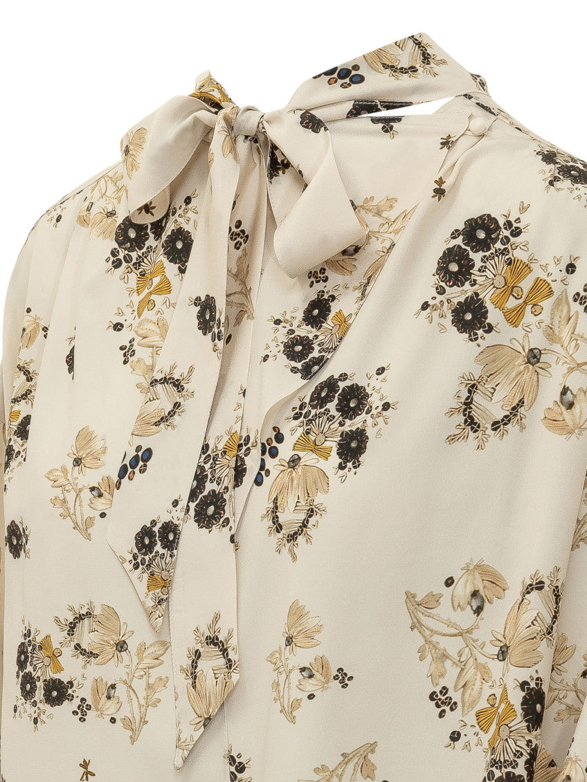 Multicolor Floral Mock Collar Top 4