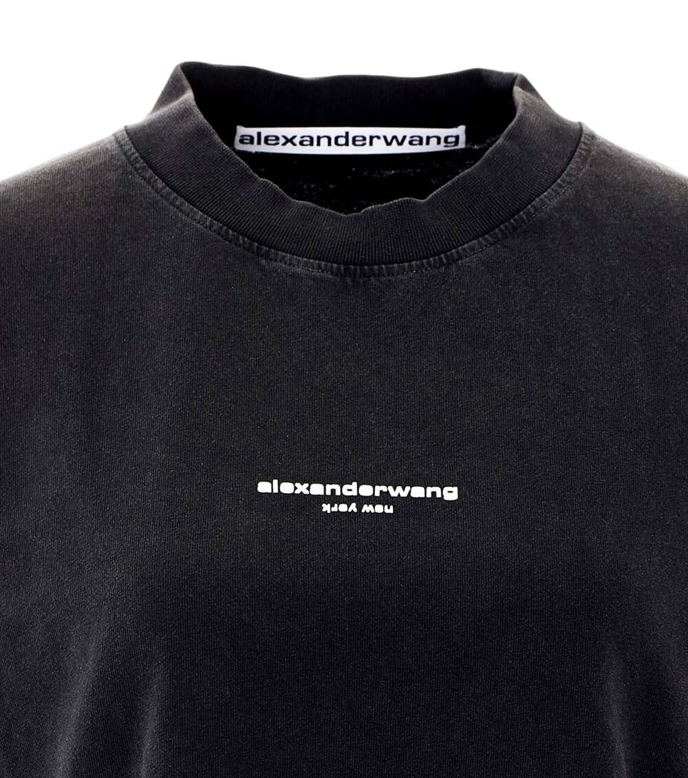 Black Logo Crew Neck T-Shirt 3