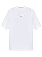 White Logo Crew Neck T-Shirt 1